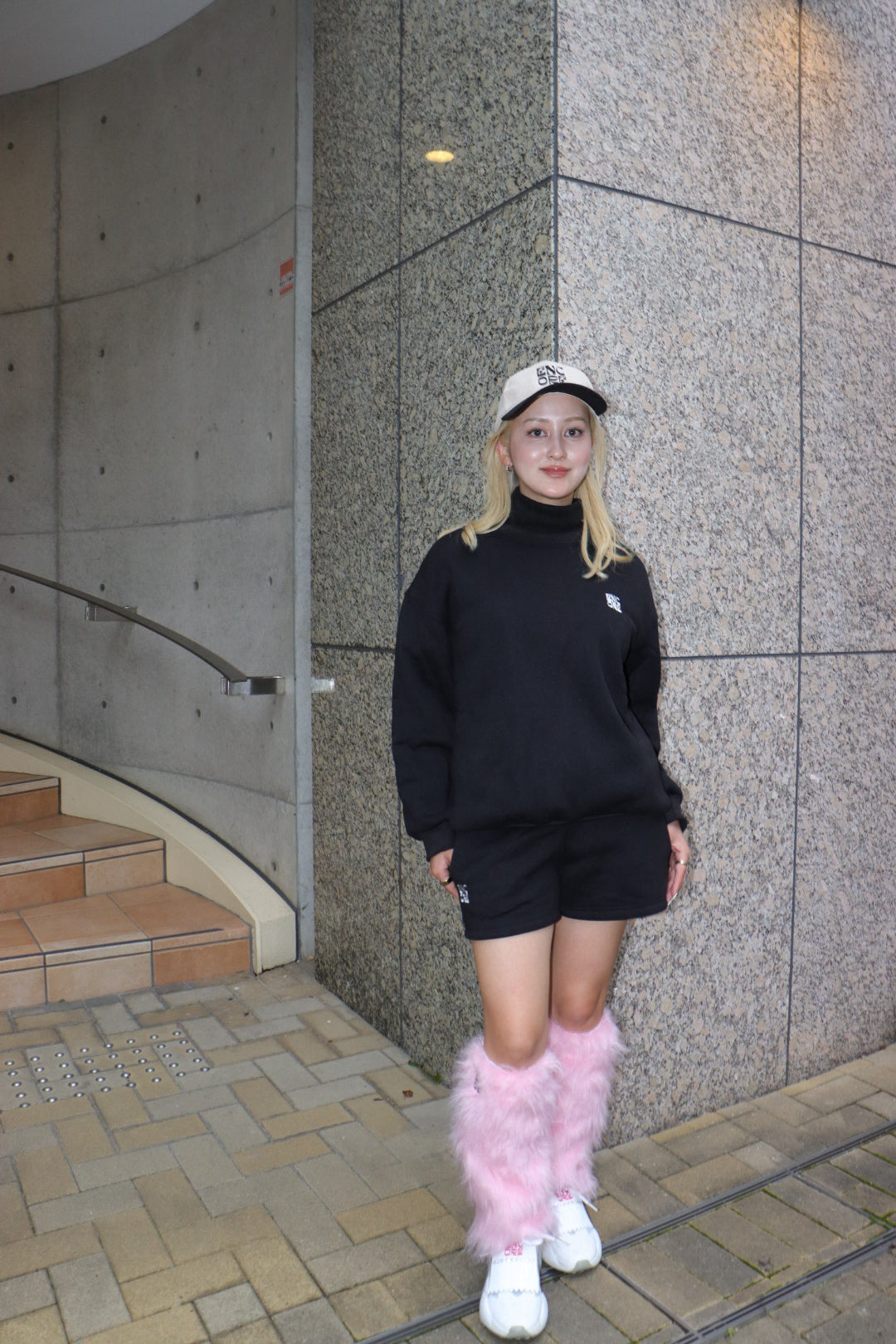 Collar Sweat Set-up つけ襟付きセットアップ