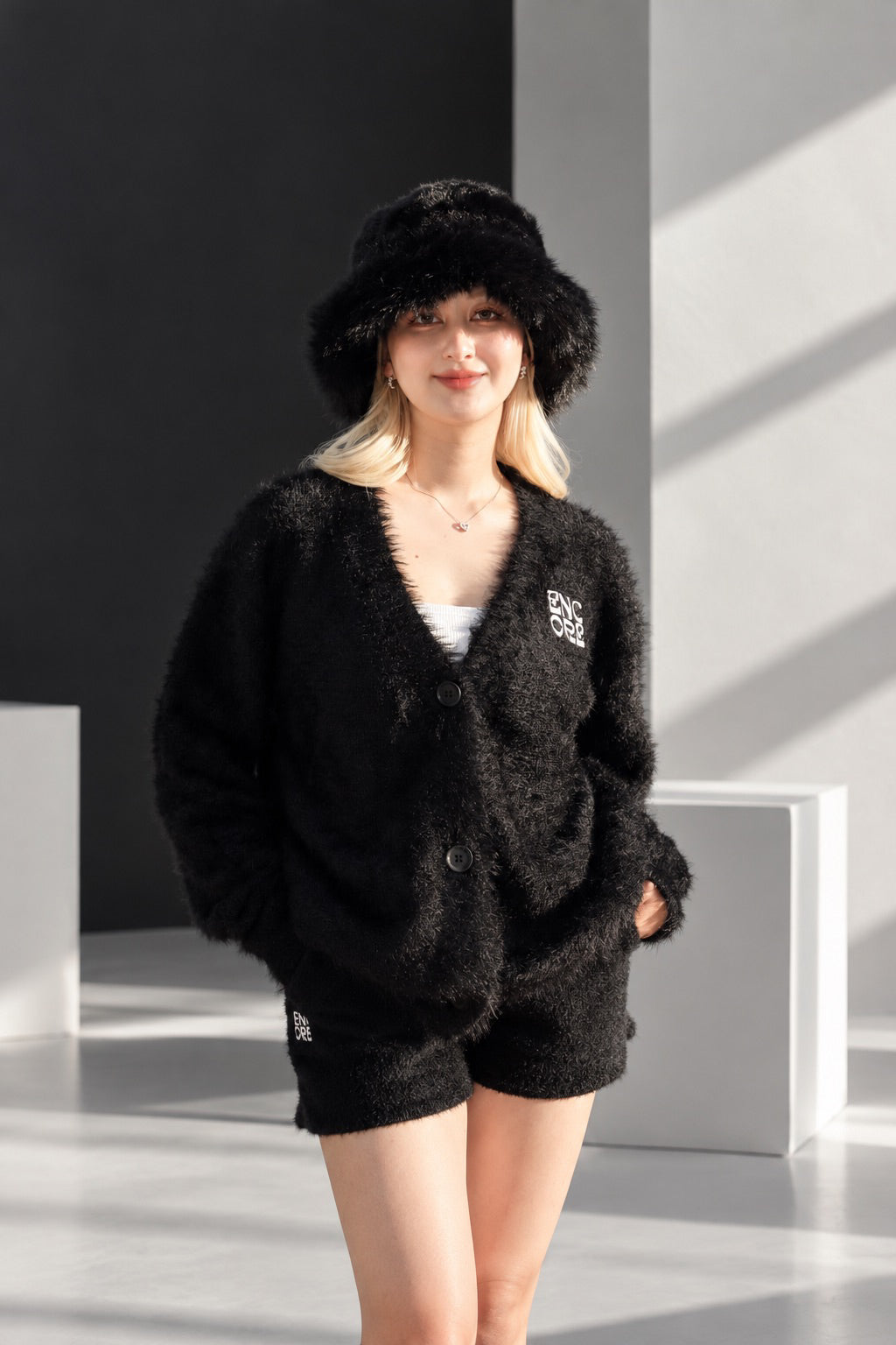 SOFT FUR CARDIGAN　ソフトファーカーディガン