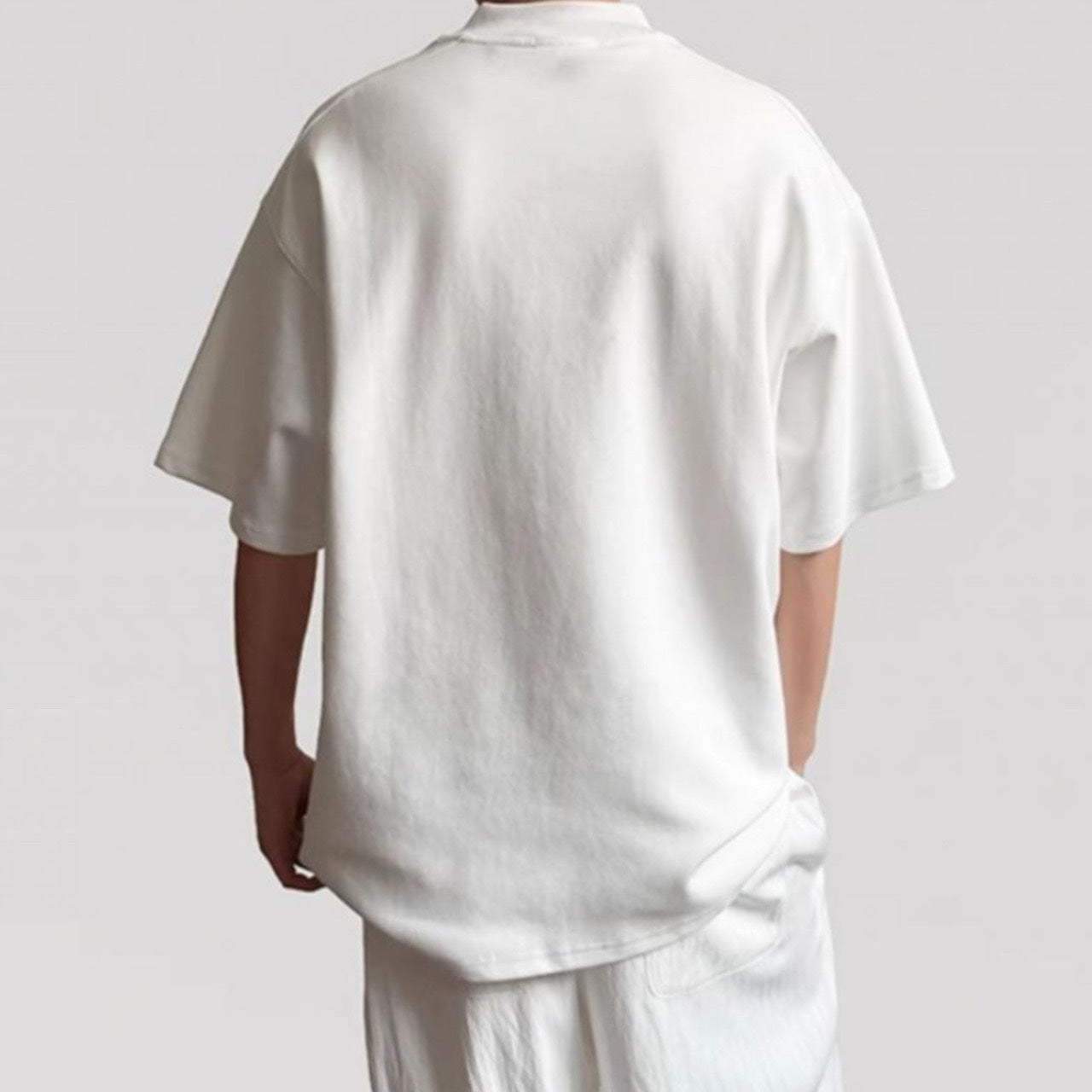 Unisex Mock Neck Tee