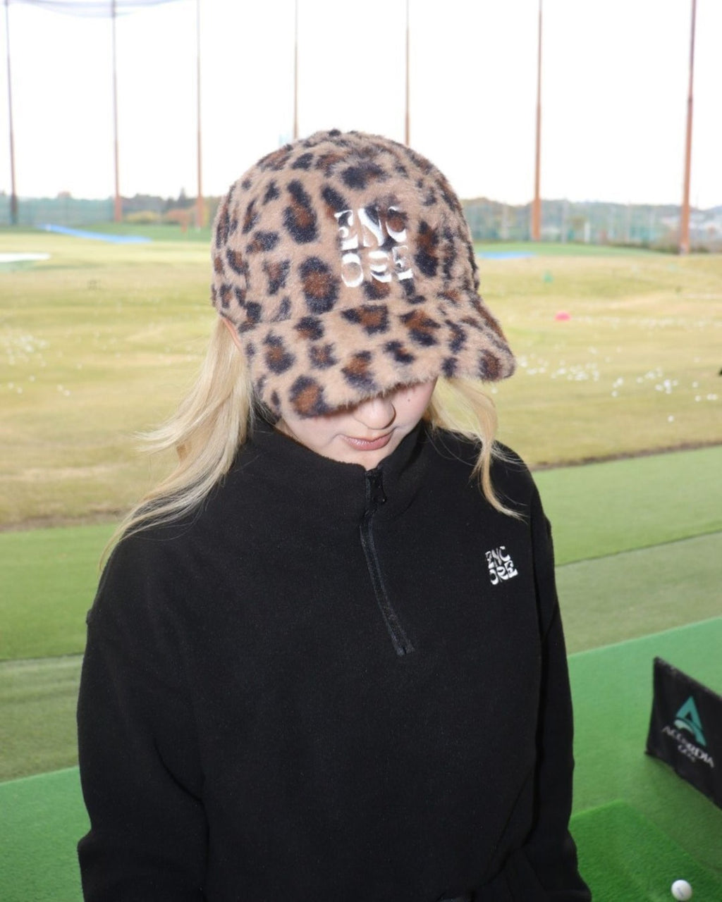 Leopard Boa Cap