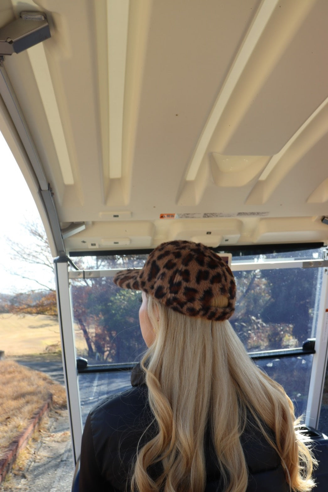 Leopard Boa Cap