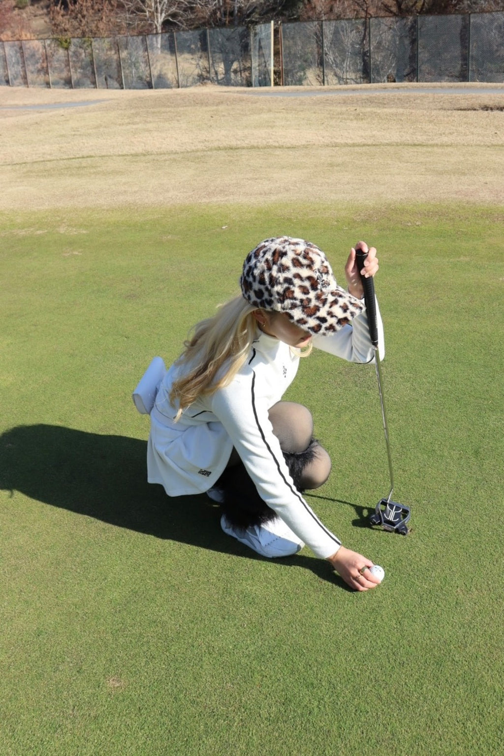 Leopard Boa Cap